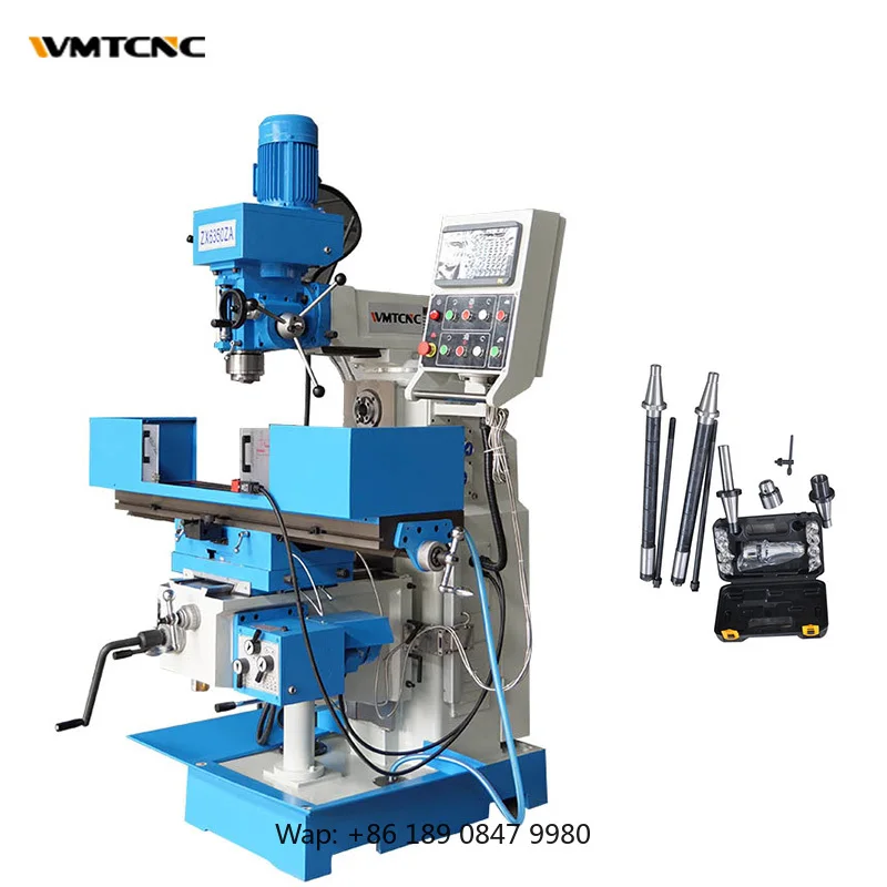 【Hot】ZX6350ZA Universal Swivel Head Milling Machine Vertical Milling Machine with Auto Feeding Spindle for Metalworking
