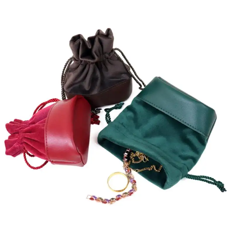 

Бархатный мешочек-органайзер, портативная сумка для хранения украшений, чехол для ключей, сумка для канцелярских принадлежностей, дорожная сумка