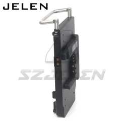 B-mount and V-Mount V-Lock D-tap Power Output Handle fixing plate for ARRI S35 mini camera is separately from the battery