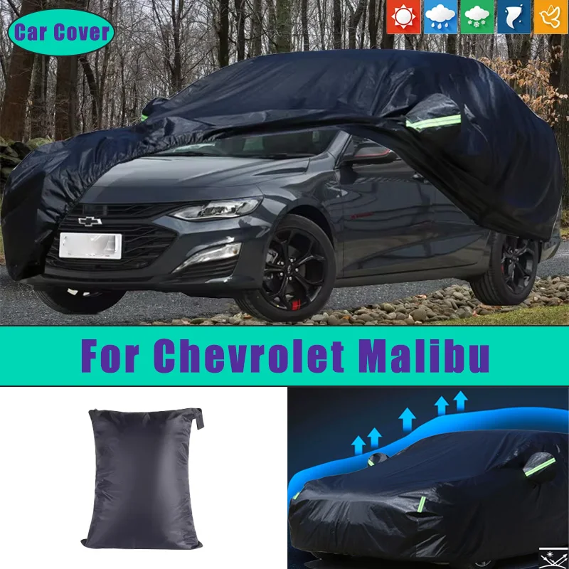 

For Chevrolet Malibu Car Full Outer Covers Outdoor Waterproof Dustproof Sun Rain Snow Protection Exterior Car Accessories