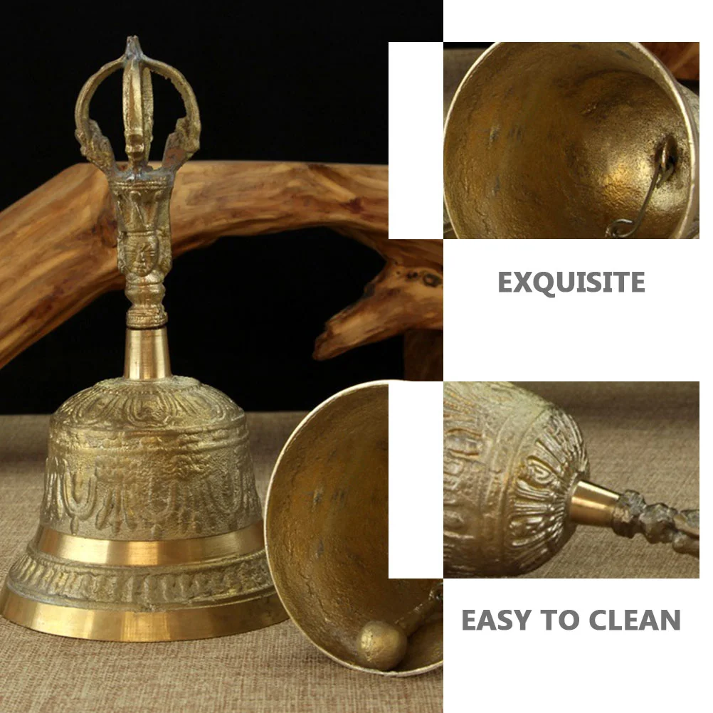 Hand Ring Bell Ornate Simple Handbell Interesting Unique Copper Multipurpose The