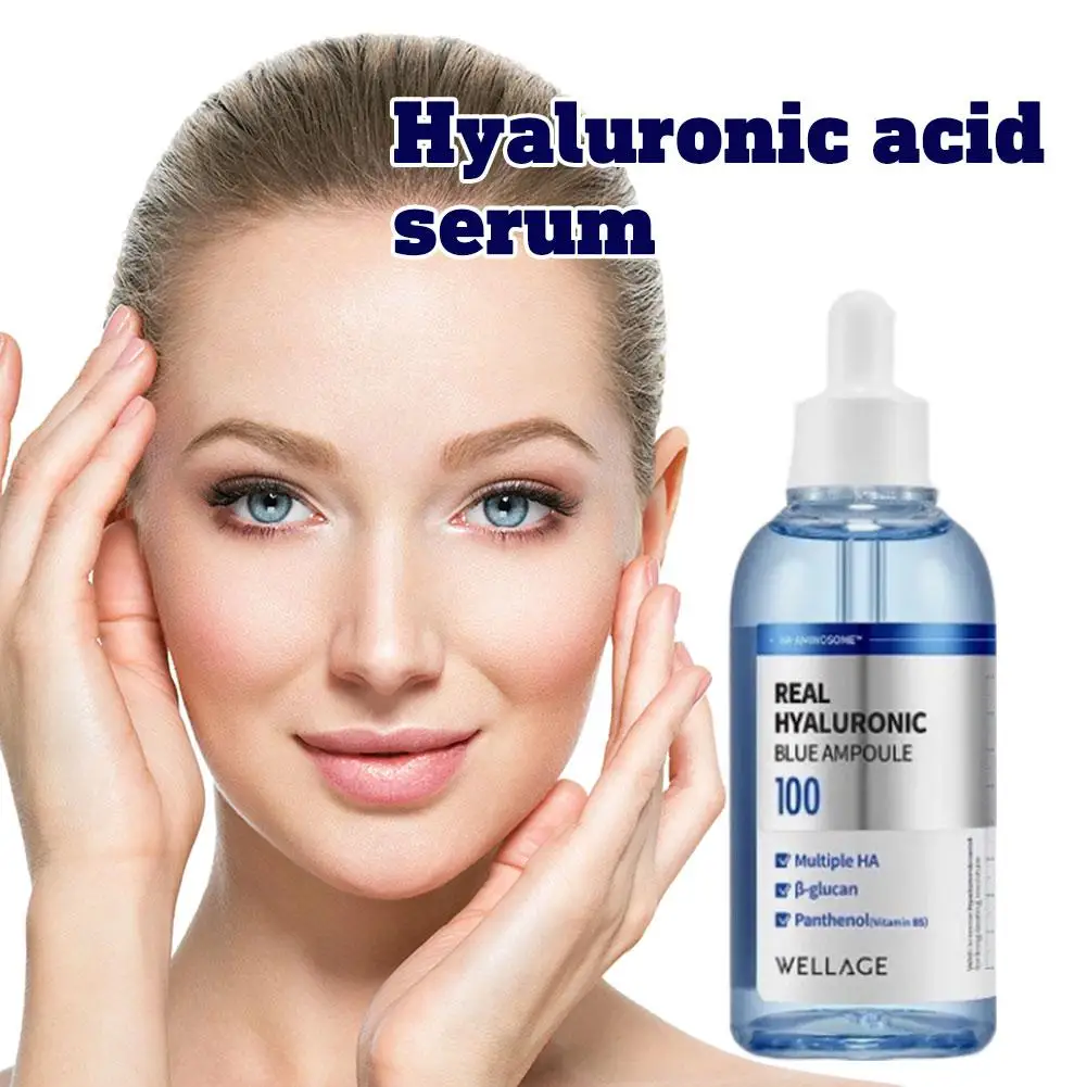 

Korea B5 Hyaluronic Acid Blue Ampoule Serum - Multiple HA Anti-Wrinkle, Plumping Enhance Skin Elasticity for All Skin Types