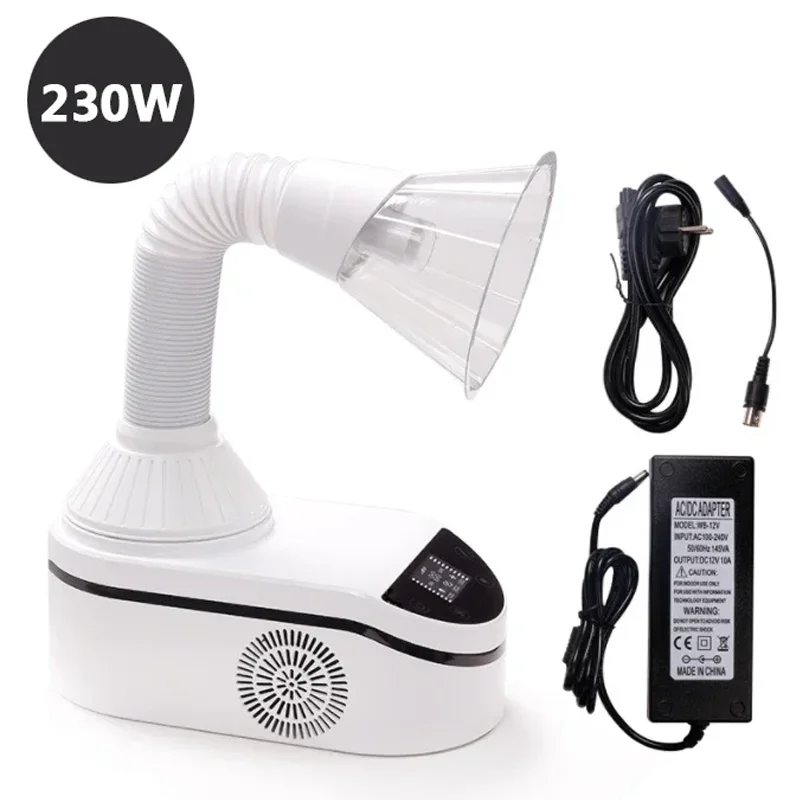 

230 Вт большой мощный маникюрный пылесос для ногтей, пылесборник, электрический пылесборник для ногтей, пылесборник de polvo nail