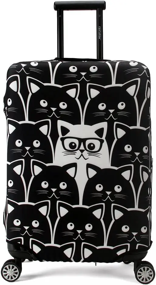 Cat Travel Luggage Protector Suitcase Cover Fit 29-32 Inch Luggage (XL)