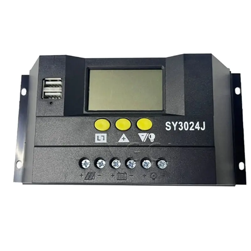 【CYBER MONDAY】Auto 30A 12V/24V Solar Panel Battery Charge Controller LCD Display Backlight Dual USB Solar Collector Regulator CM