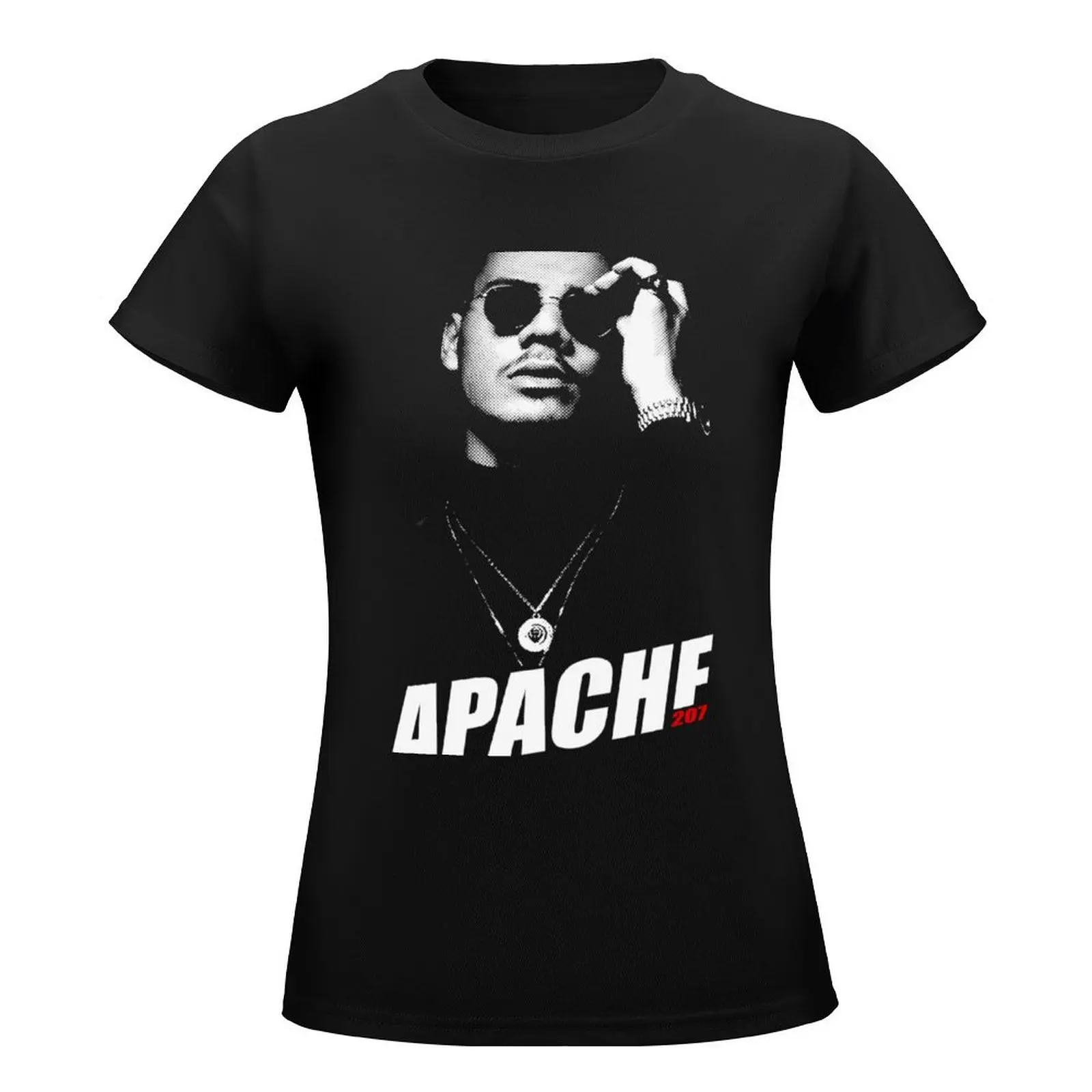 APACHE 207 T-Shirt blacks customizeds Female clothing sweat rock and roll t shirts for Women