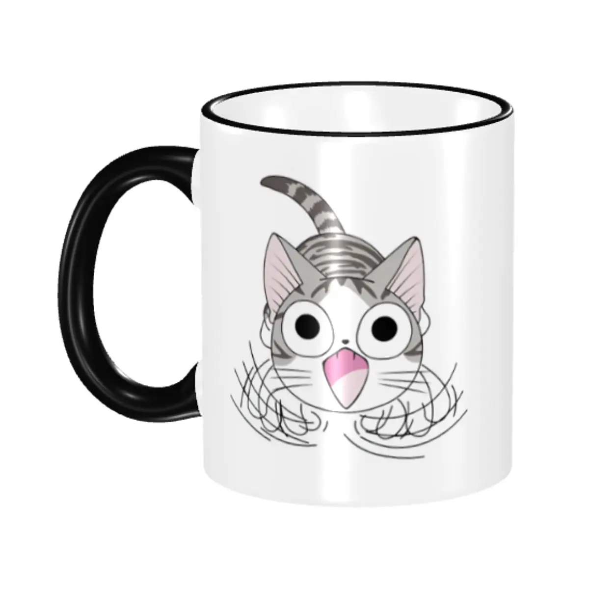 

Персонализированная керамическая кружка C-Chis с мультяшным рисунком милой кошечки, креативный подарок