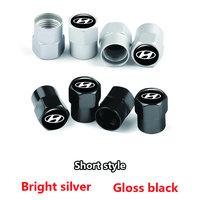 4Pcs/set Car Metal Tire Valve Caps For Hyundai Sonata Wagon Ioniq i20 i30 ix20 Protection Cover Tyre Air Stem Covers Accessories