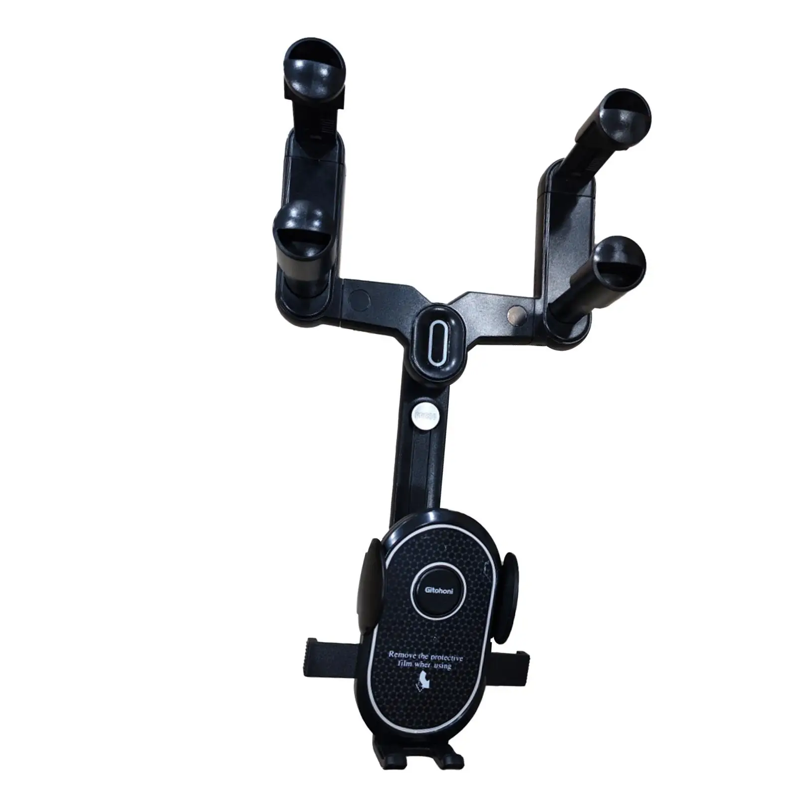 حامل هاتف مرآة الرؤية الخلفية للسيارة لهواتف 99%، ثابت وقابل للتعديل ومقاوم للاهتراء، مريح 360 درجة ° قابل للدوران وقابل للسحب