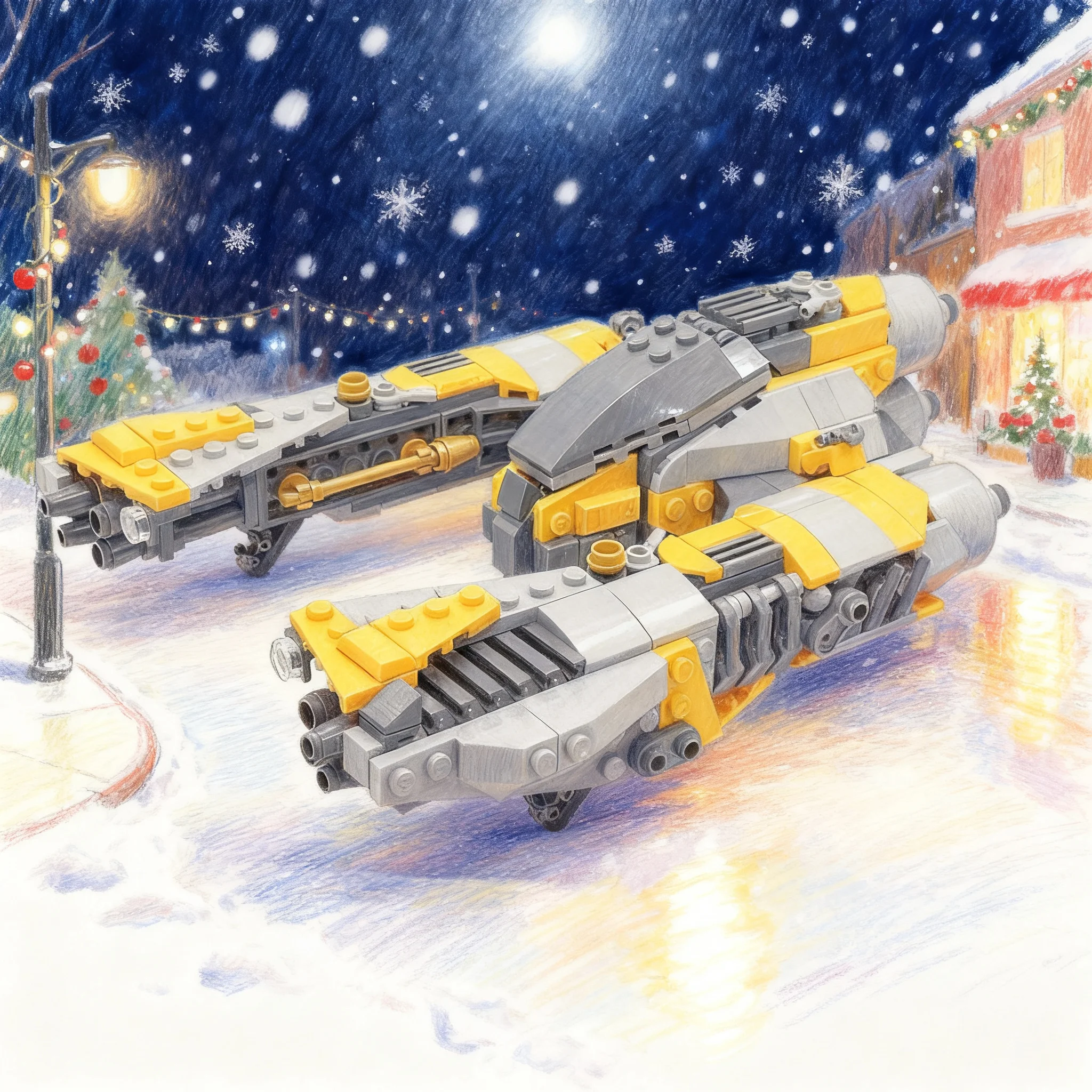 452pcs MOC V3 Wraith Starfighter Model Building Blocks Construction Toys Christmas Gifts Craft Birthday DIY Collection Idea