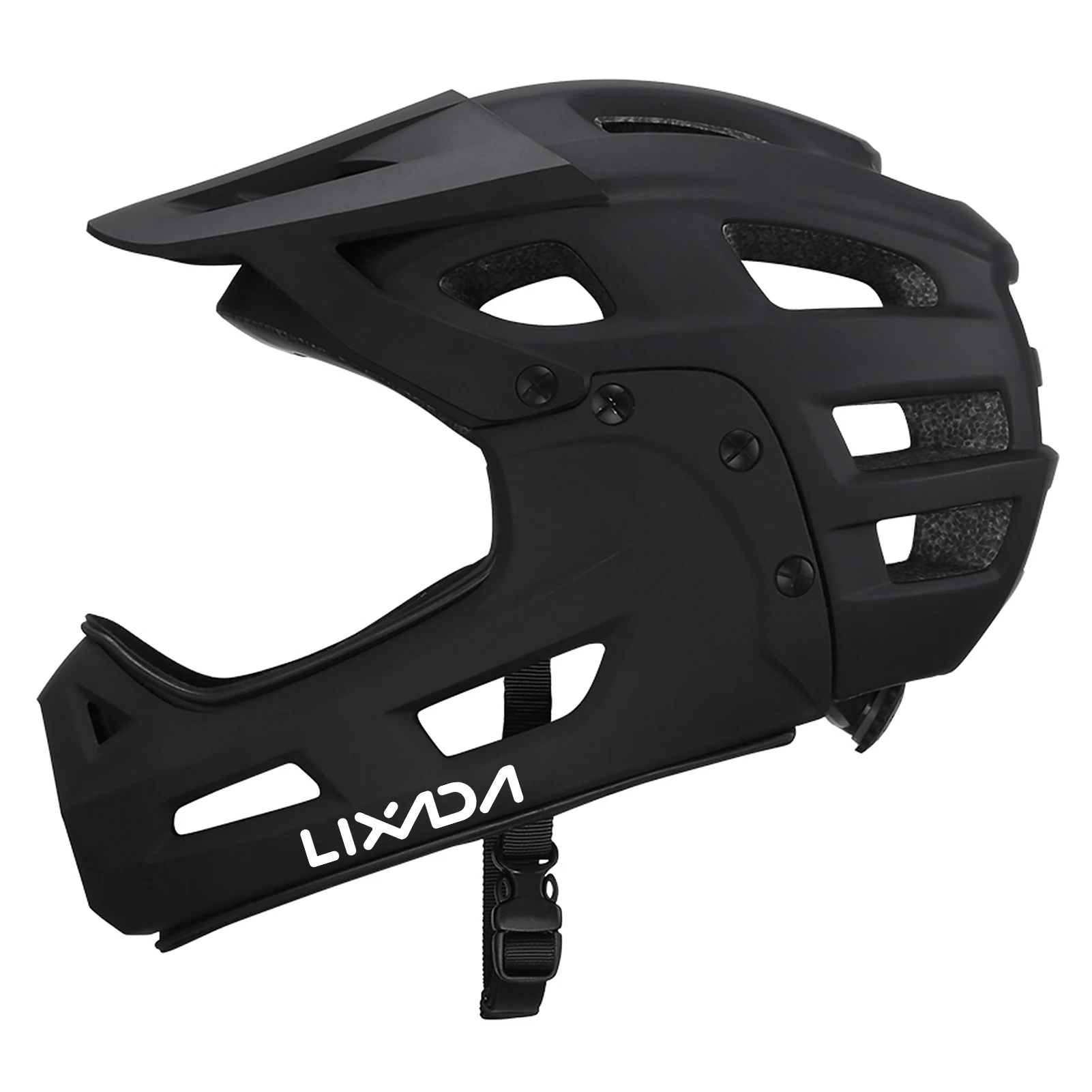 

Полнолицевой велосипедный шлем для взрослых, велосипедный шлем со съемной защитой подбородка и козырьком для езды на горном велосипеде