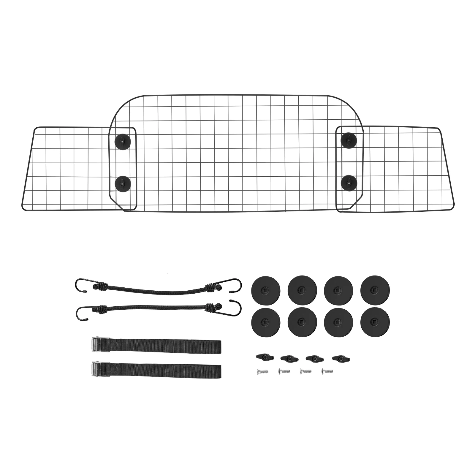 

SucceBuy Автомобильный барьер для собак, автомобильный разделитель для переднего сиденья, универсальный барьер, проволочная сетка, сепаратор для собак, защитная сетка, автомобильный барьер для домашних животных