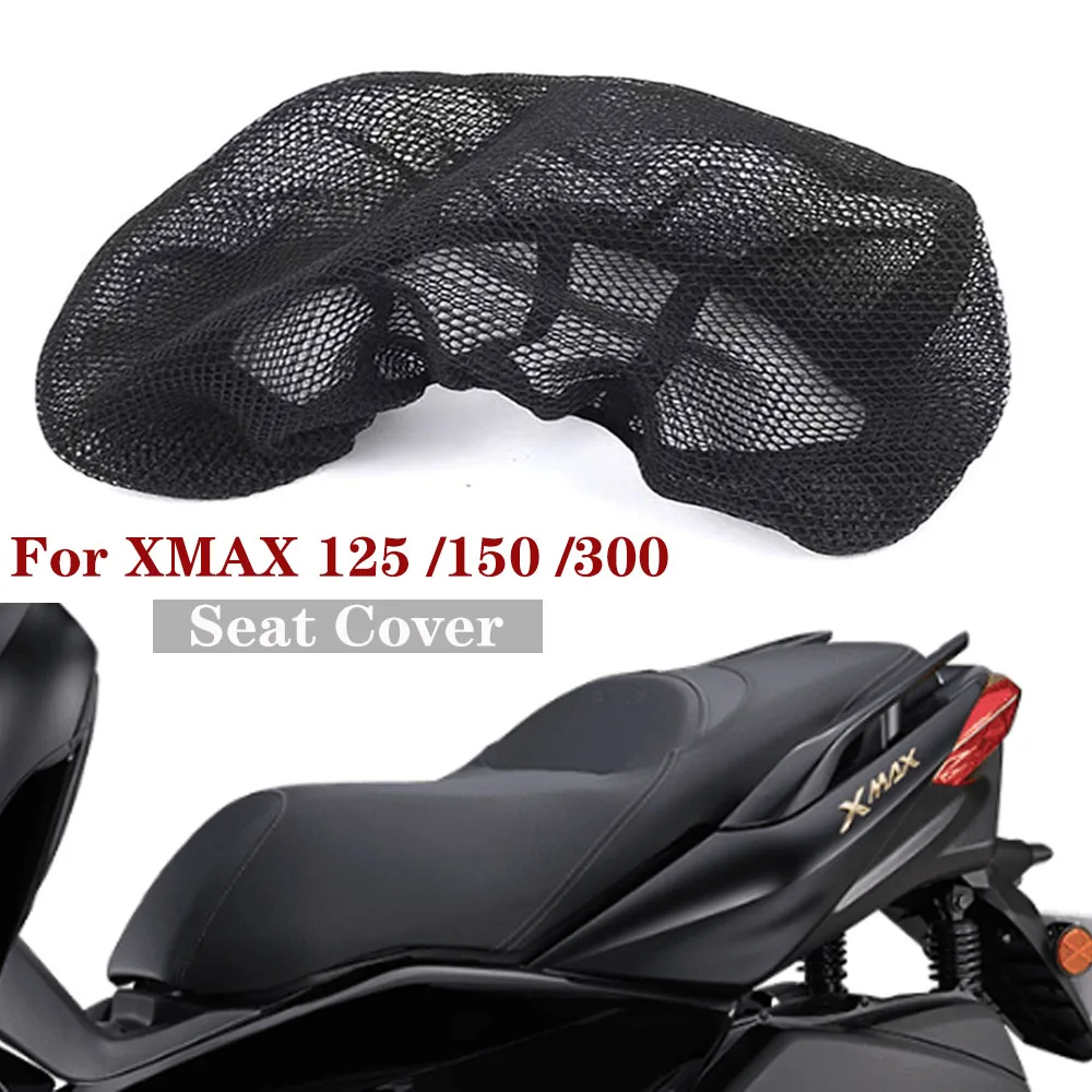 Motorcycle Seat Cushion Cover For Yamaha XMAX300 XMAX 300 X-MAX 125 150 XMAX150 3D Waterproof Breathable Mesh Seat Cushion Cover