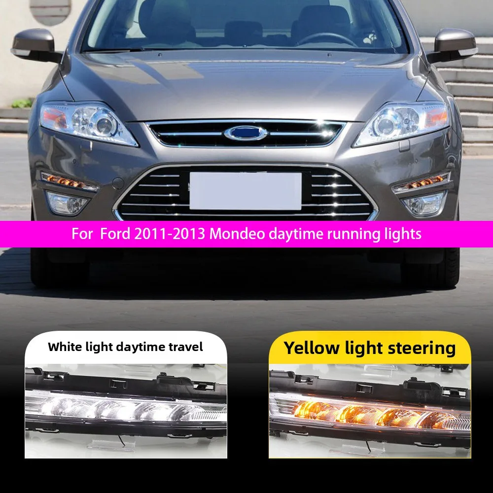 

Подходит для Ford 2011-2013 Mondeo Laozhisheng дневные ходовые огни, текущие указатели поворота, передние противотуманные фары