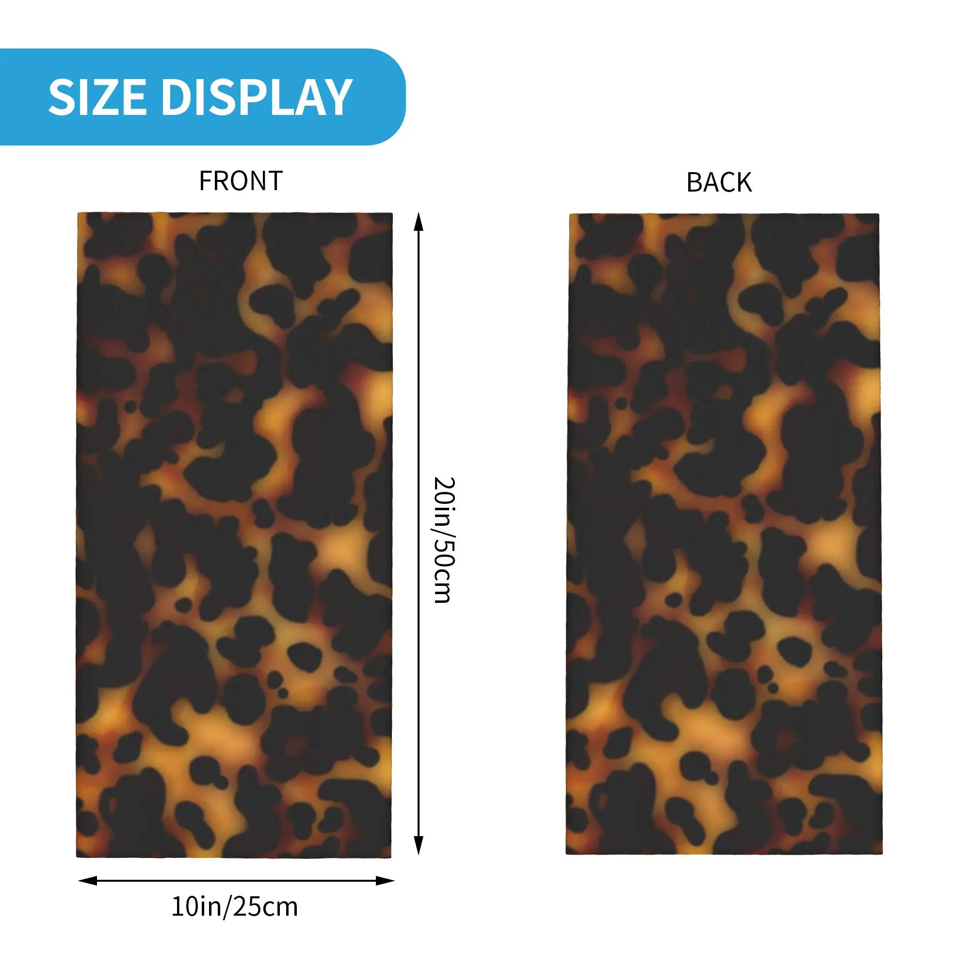 tortoiseshell tortoise shell Bandana Neck Cover Printed Wrap Scarf Multi-use Headband Outdoor Sports Unisex Adult Washable