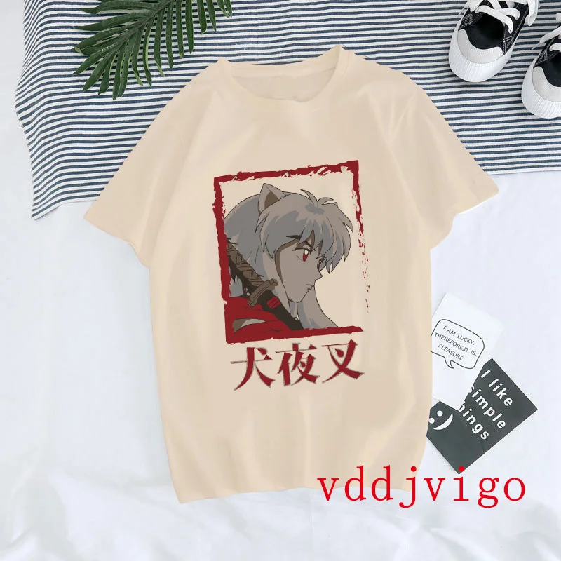 Inuyasha Mange Y2k T-Shirt Feudal Demon Korean Style Tshirts Sesshoumaru Higurashi Kagome T Shirt Anime Cartoon Hip Hop Tee Tops