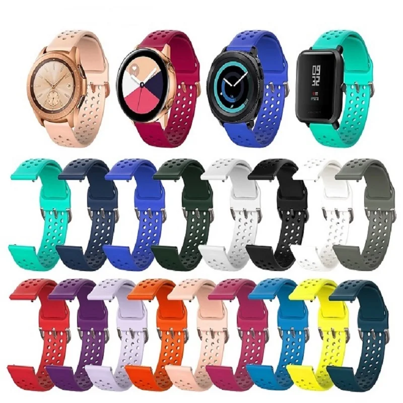 Universal 22mm Fashion Sports Breathable Strap For Samsung Galaxy Watch 3/Classic/46mm/S3 Huawei GT/GT2e/GT2 Garmin Xiaomi