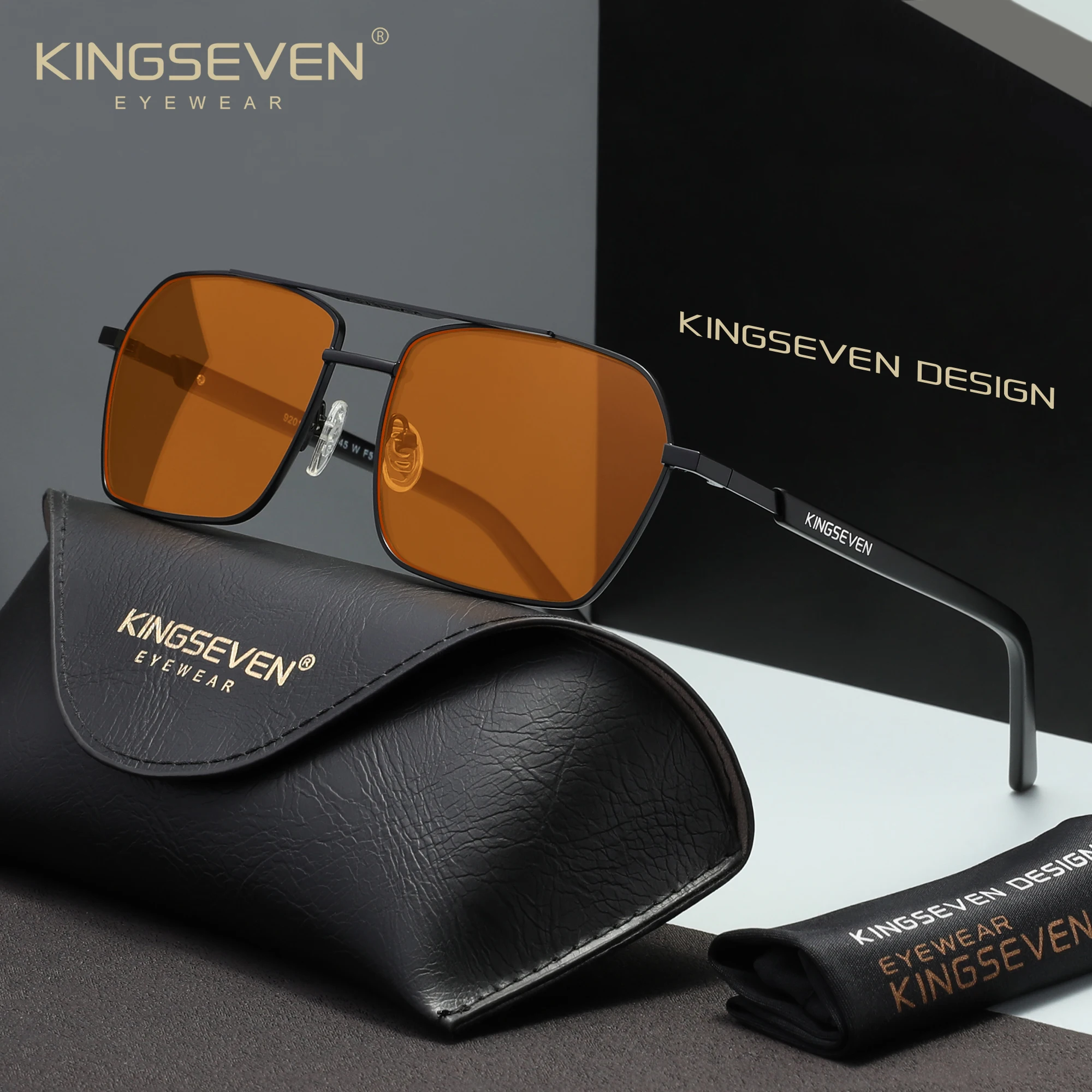 KINGSEVEN Marken-Legierungsrahmen Anti-Blaulicht-Brille für Männer/Frauen Blaulichtfilter-Brillen für Alltag, Handy und Computer