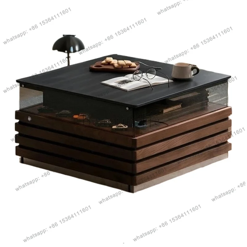 

Nordic Drawers Coffee Table Organizer Aesthetic Quality Wood Modern Side Table Designer Creativity