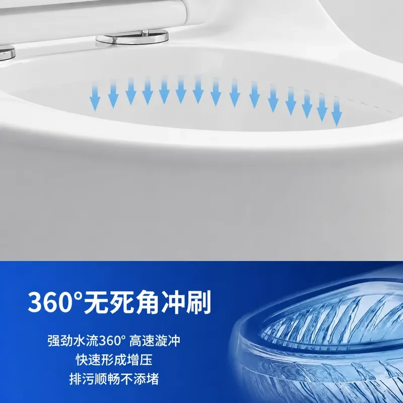 New Household Hotel Style Egg Shaped Creative Art Toilet with Large Pipe and High Pressure Flush