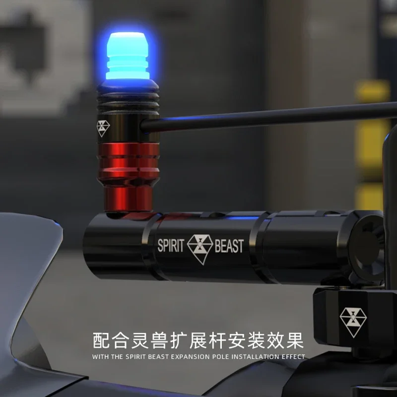 دراجة نارية مصباح للزينة تعديل الملحقات ل Benali 600 مصباح ليد مقاوم للماء على الطرق الوعرة دراجة نارية مرآة الرؤية الخلفية لمبة #2