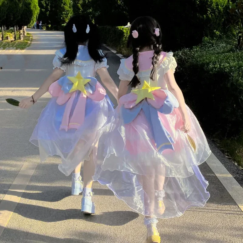25COSSweetheart Lolita Dress Chai Huhu Lolita Lovely Card Girl Dress Sakura Ever-changing Little Sakura Lolita Cosplay Girl Dres - view 3