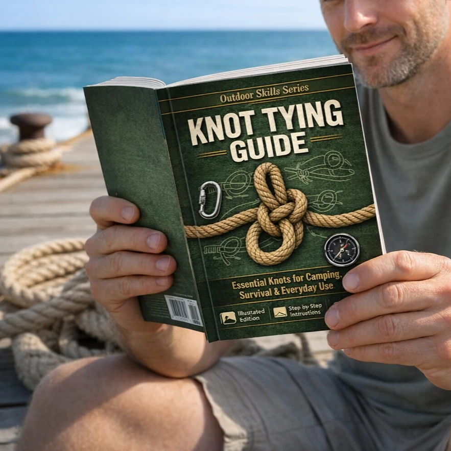 Camping Knots Manual 40 Page Outdoor Survival Skills Guide for Hiking Travel and Adventure Enthusiasts for Mens