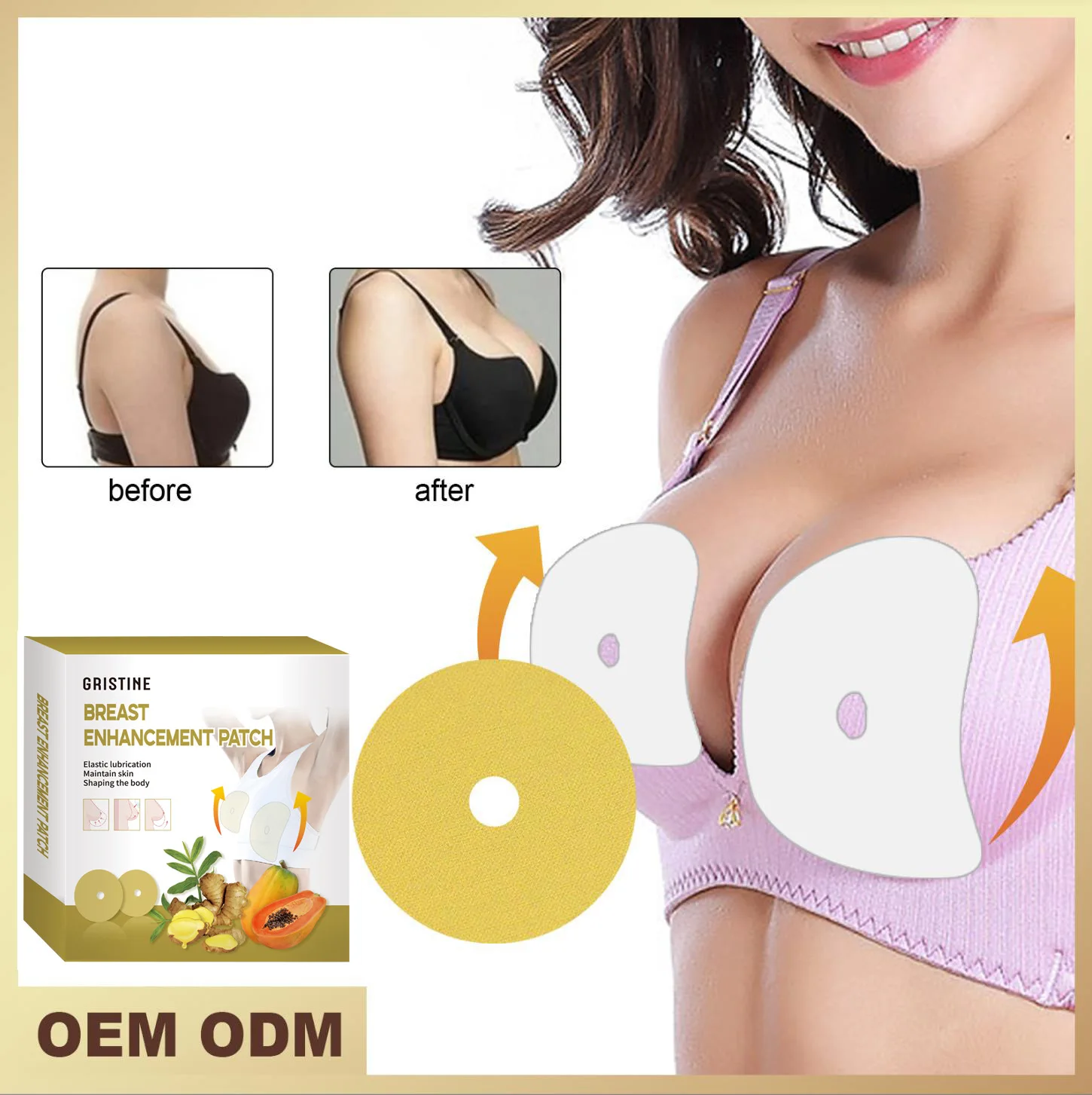 

홍삼 Secret Anti-sagging Breast Lifter Enhancer Patch Breast Lifting Firming Bust Enlargement Breathable Invisible Patch Sexy Care