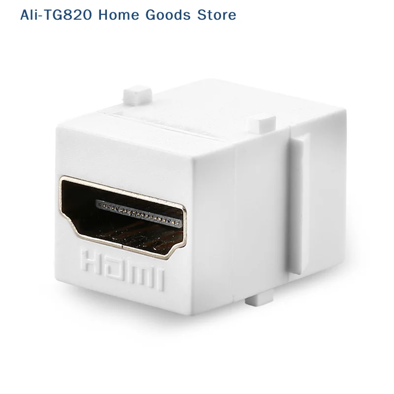 

[TG820]Keystone Jack HDMI HD Module Insert Coupler Slot 180° HDMI Female To Female Connector