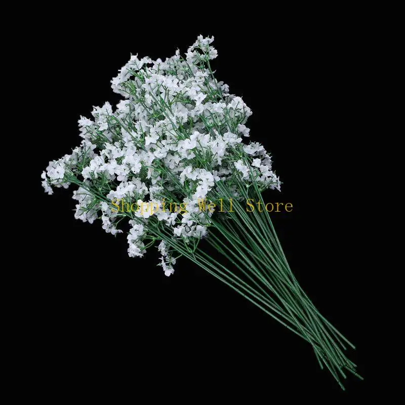 KX4B 1 PARA CABEÇA BEBÊ ROMACTOMANO DO BEBÊ GIPSOPHILA SILK FLOR FLORES FESTE CASAMENTO DECO
