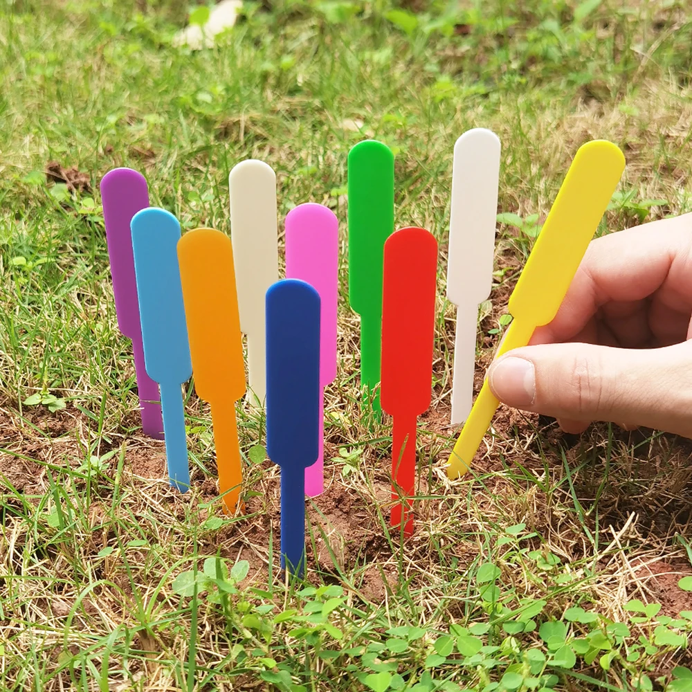 50PCS Waterproof Garden Plant Labels Plastic Tags Nursery Markers Flower Pots Seedling Write Sign Mark DIY Garden Decor Tools