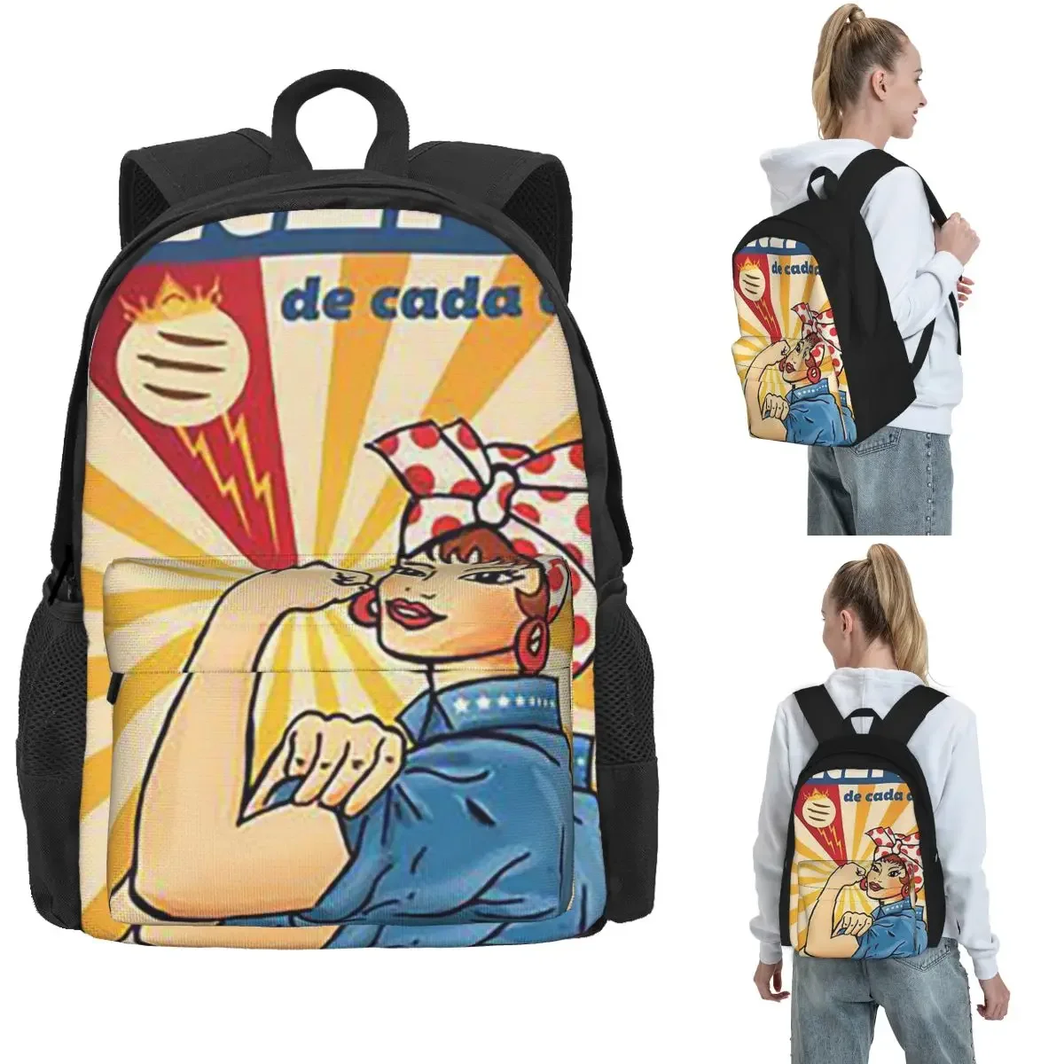 Arepas Venezuela Backpack Hot Sale Daypack Large Capacity Children BookBag School Bag Shoulder Bags for Men Women
