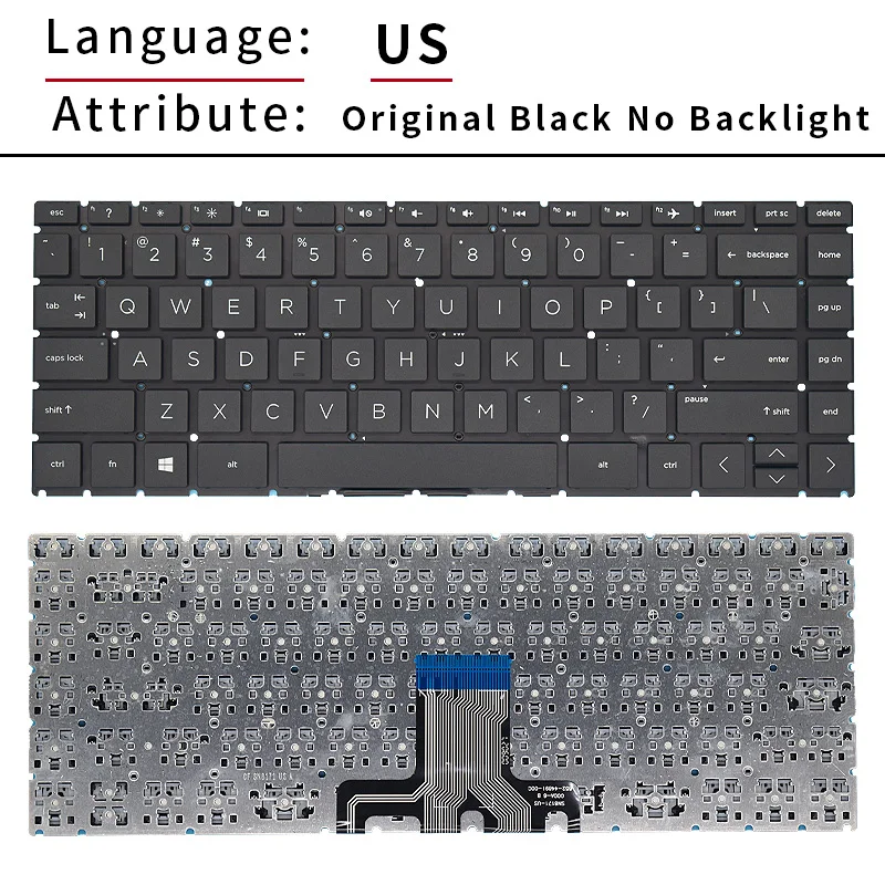 Asli Kami Rusia Laptop Keyboard dengan Lampu Latar untuk HP Pavilion X360 14-CK 14-CD 14M-CD 14-CE 14-DQ TPN-Q221 14-DG TPN-Q207