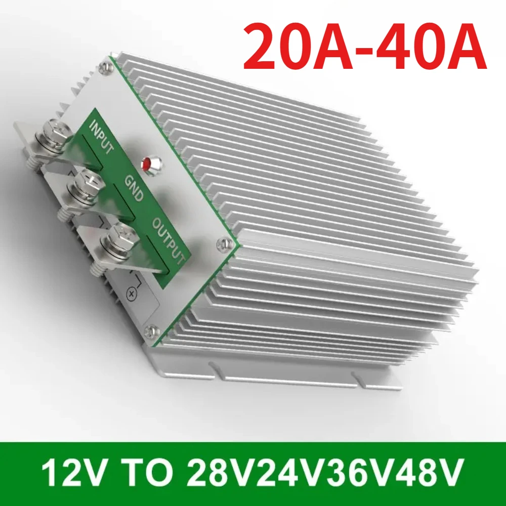 12V to 24V 28V 30A Booster Wide Voltage Input 9-35V to 36V 48V DC Power Converter Inverter Transformer