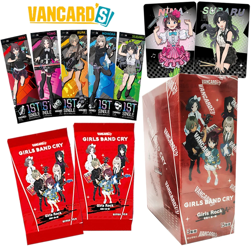 

Оригинальная коллекционная карта Vancard для девочек Band Cry японского аниме, персонаж Rupa ISERI NINA, креативная милая карта Q-версии, забавный подарок