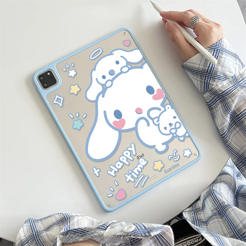 

Чехол Cinnamoroll для iPad Pro 11 2024 A16 11th 10.2 9. 8th Gen, чехол для iPad Air 11 дюймов 2025 5 4 10.9 9.7 Mini6 7 Funda