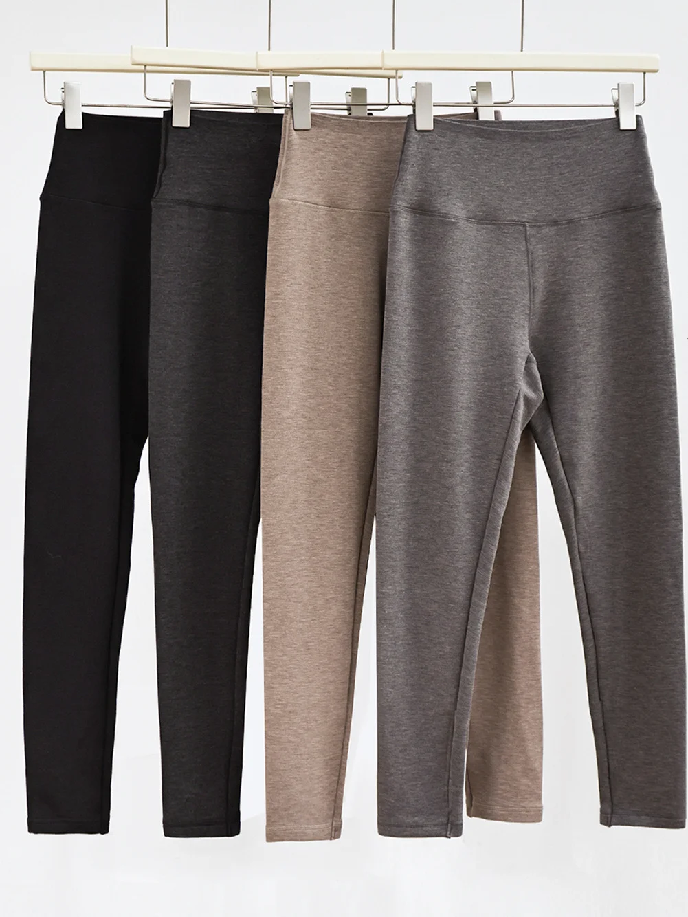 

Женские брюки Camere для йоги с высокой талией, теплые облегающие осенне-зимние новые модные утягивающие леггинсы, черные узкие брюки