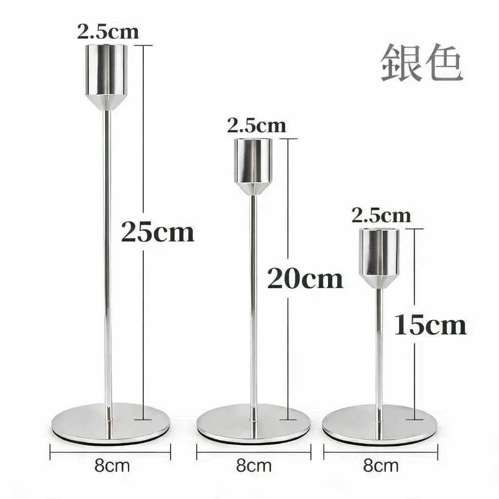 Wrought Iron Candle Holder Wine Glass Shaped Candlestick Decor Ornament for Romantic Candlelight Dinner Home Table Decoration