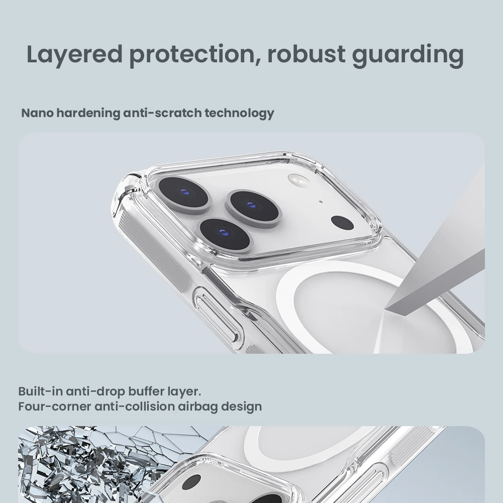 NILLKIN Für iPhone 18 Pro MAX Hülle Nature Pro Magnetische Hülle Passgenaue Klare Abdeckung Für iPhone 17 Pro Max/18 Pro Max 17 Pro 18 Pro – Detail 7