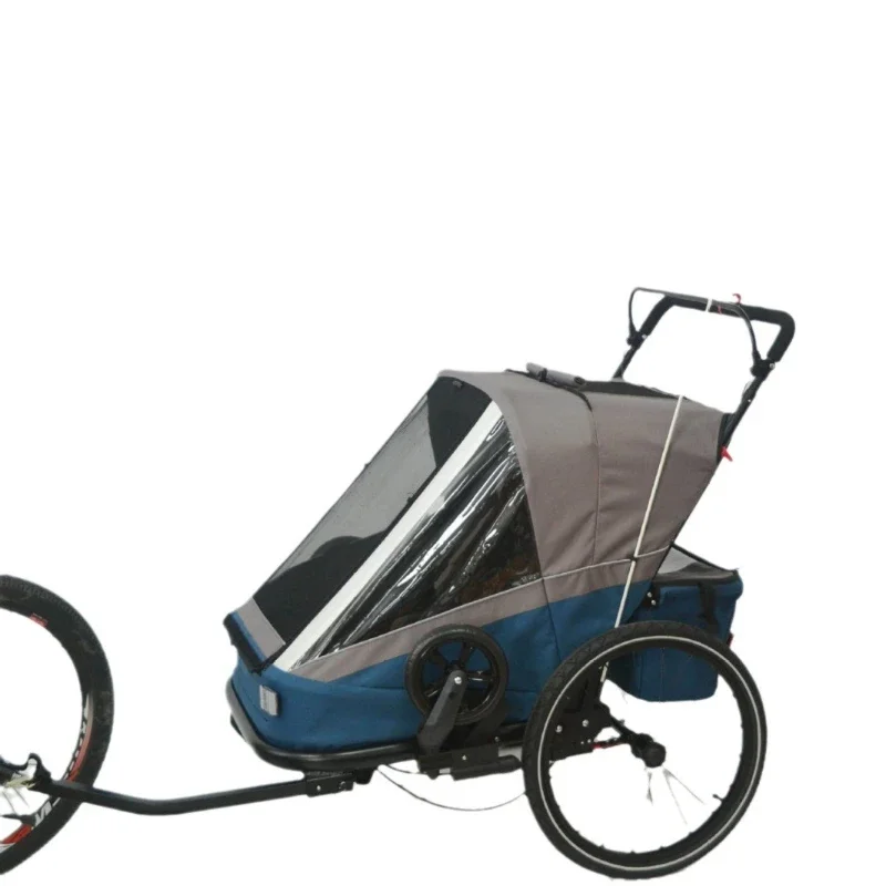 

Outdoor tandem bike trailer outdoor travel daily cart bike