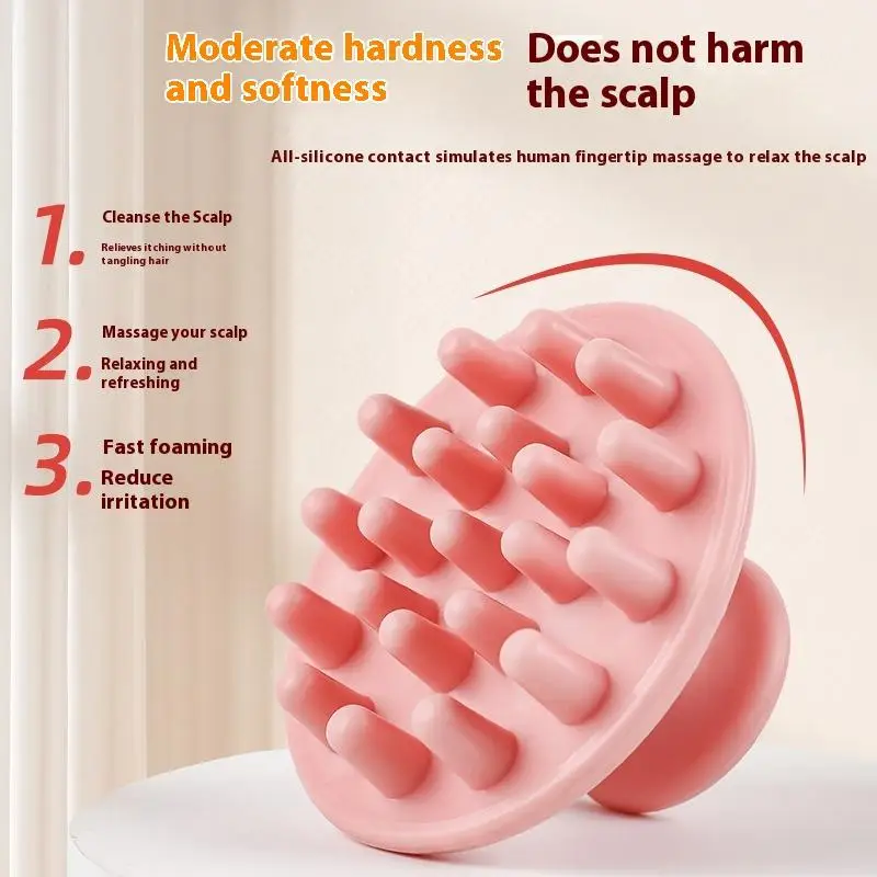 Silicone Shampoo Scalp Hair Massager Shampoo Massage Comb Bath Massage Brush Scalp Massager Hair Shower Brush Comb Care Tool