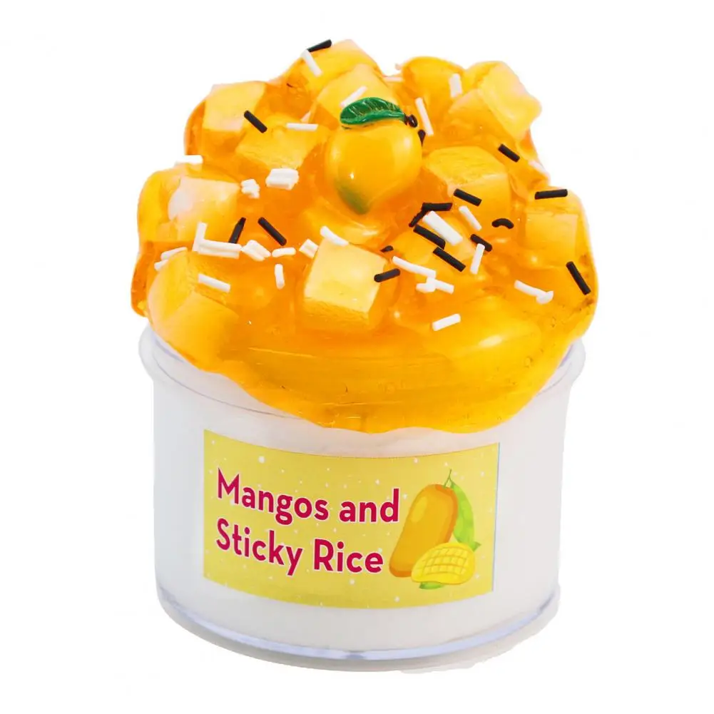 Colored Clay Toy Reusable Jelly Clay Soft Mango Accessories Jelly Clay Toy Set for Stress Relief Non Stick for Kids for Boys