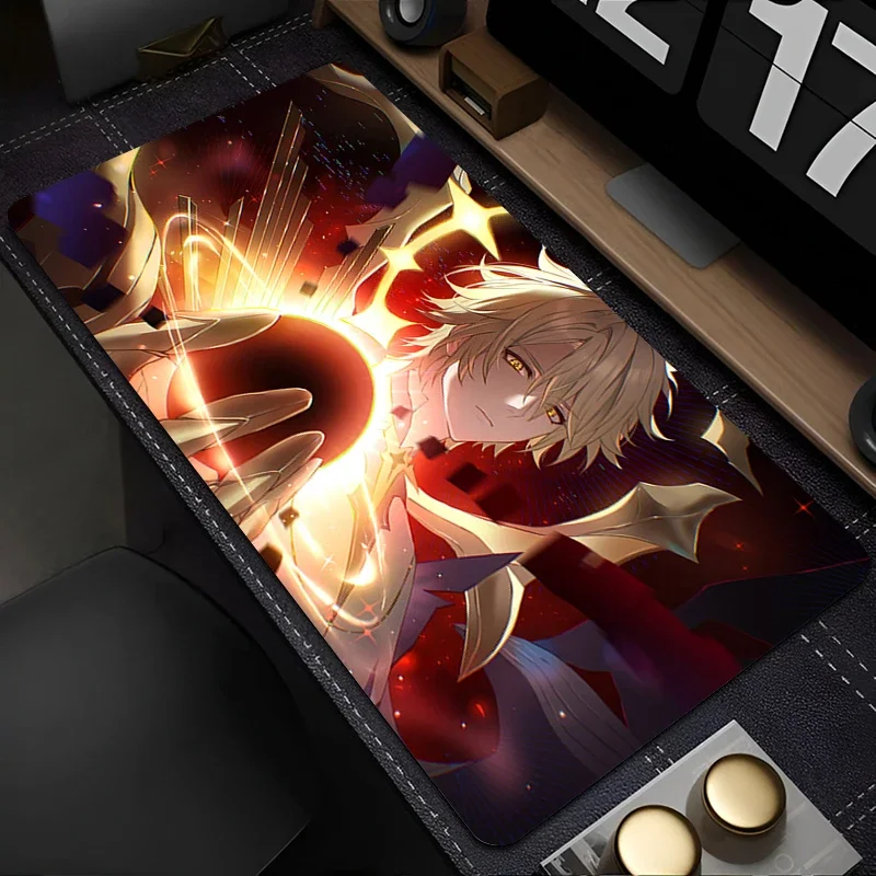 Rubber Mouse Pad Office Laptop Honkai Star Rail HD Print Gamer Mousepad PC Anime Boy Phainon Non Slip Keyboard Pad Cool Desk Mat
