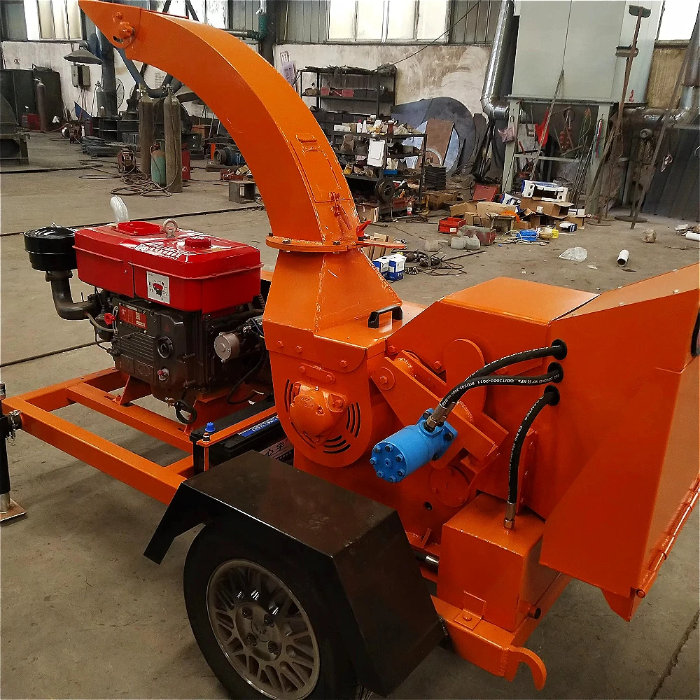 Universal Wheels Wood Olive Crusher shredder Wood Chipper Stone and Wood Crusher Machine