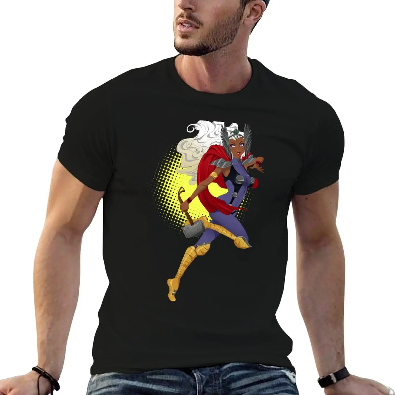 Goddess of Thunder (w/o name) T-Shirt Water Resistant Casual T-Shirt