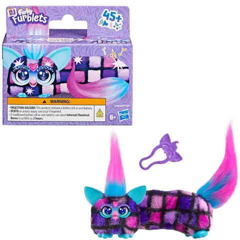 Hasbro Furby Plyschleksaker Elektronisk Docka Mini Babyfigur Leksak DJ Furblets Teleskopiskt Ljud Gosedjur Barn Födelsedagspresenter 8 best sales Furby Original 1999 - №1