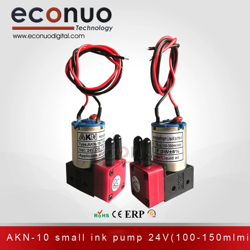 High Quality 24V DC 3W Micro Diaphragm Ink Pump 100-200ml/min AKN Liquid Pump for Eco Solvent Printer