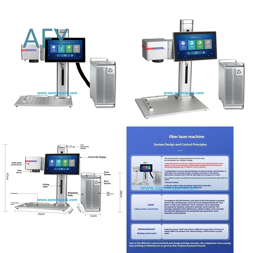 Laser Coding Machine for Bottle Date Marking Printer for Water Bottle Production Line Food Grade Packaging Equipment High