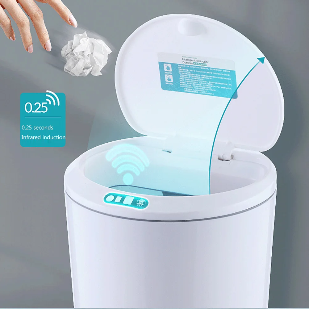 

3L Electric Sensor Trash Can Removable Garbage Bin Automatic Desktop Waste Bin Clean Accessories for Home Office