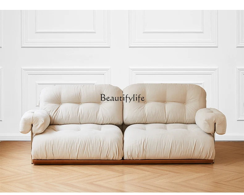 Floor-to-ceiling Nordic retro cloud elephant ear sofa living room new French style
